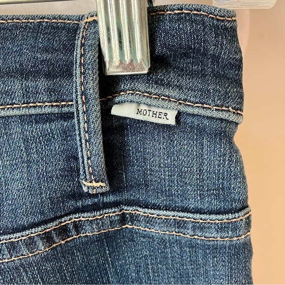MOTHER The Hustler Ankle Fray Denim Jeans in Girl Crush Wash size 26 - Picture 9 of 10